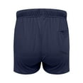 thumbnail image 3 of Bloomae Womens Sweat Shorts Cotton Lounge Shorts Loose Casual Comfy Athletic Workout Shorts Trendy Drawstring High Waist Running Shorts with Pockets Navy L, 3 of 5