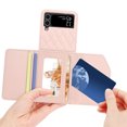 thumbnail image 5 of for Samsung Galaxy Z Flip 3 Crossbody Wallet Case, With Kickstand,Stylish Purse Flip PU Leather Handbag Case with Card Slots and Detachable Shoulder Strap for Samsung Galaxy Z Flip 3,Pink, 5 of 10