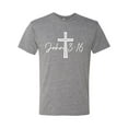 thumbnail image 2 of Wild Bobby John 3:16 Cross Inspirational/Christian Men Premium Tri Blend Tee, Premium Heather, Medium, 2 of 5