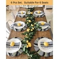 thumbnail image 4 of 15 Inch Round Placemats Set of 6, Sage Green Geometric Non Slip Heat Insulation PP Table Mats, Grey Retro Abstract Striped Art Washable Place Mats for Kitchen Dining Party Table Decor, 4 of 7