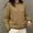 Khaki, variant on The New 2024 Autumn And Winter Knitwear Sweater Is Worn Outside And The Women's Crewneck Color Blocked Sweater Is Worn With A Loose And Thin Base Layer Underneath Fuzzy Retro Sweatshirt Casual Sweater
