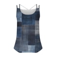 thumbnail image 4 of Puntoco Camisetas sin mangas ajustadas para mujer Camiseta sin mangas holgada informal de verano con cuello redondo y estampado a la moda para mujer, 4 of 4