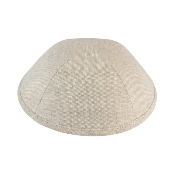 iKIPPAH Tan Linen Skull Cap