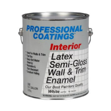 True Value Mfg ACP50-GL Professional Coatings Best Gallon White Semi-Gloss Latex Paint - Quantity (Best Interior Paint And Primer)