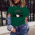 thumbnail image 2 of EQWLJWE Hauts d'Été pour Femmes Hauts pour Femmes Liquidation Mode Femme Imprimé Col Rond T-Shirt Manches Courtes Blouse Ample, 2 of 5