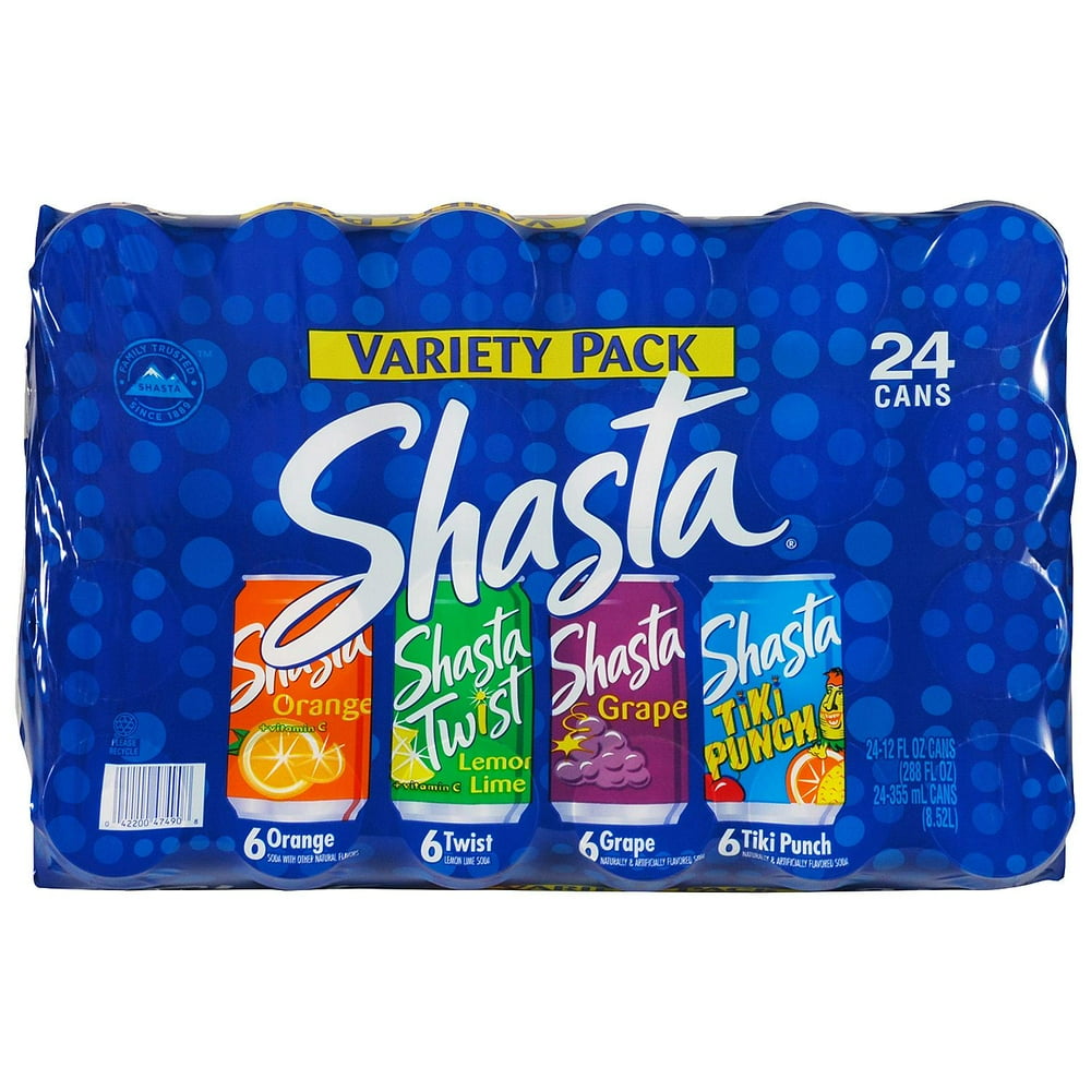 Shasta Variety Pack 24/12 fl. oz. cans