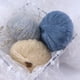 thumbnail image 2 of Xiao Hua rollos de hilo de mohair suave azul - 25 g de hilo de punto liviano, elegante hilo para chal e hilo de lujo, adecuado para bufandas hechas a mano y artesanías exquisitas., 2 of 4