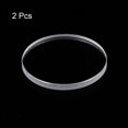 thumbnail image 3 of Uxcell 2pcs 36.5mmx3mm High Transmittance Watch Crystal Lens Glass Round Flat Mineral, 3 of 6