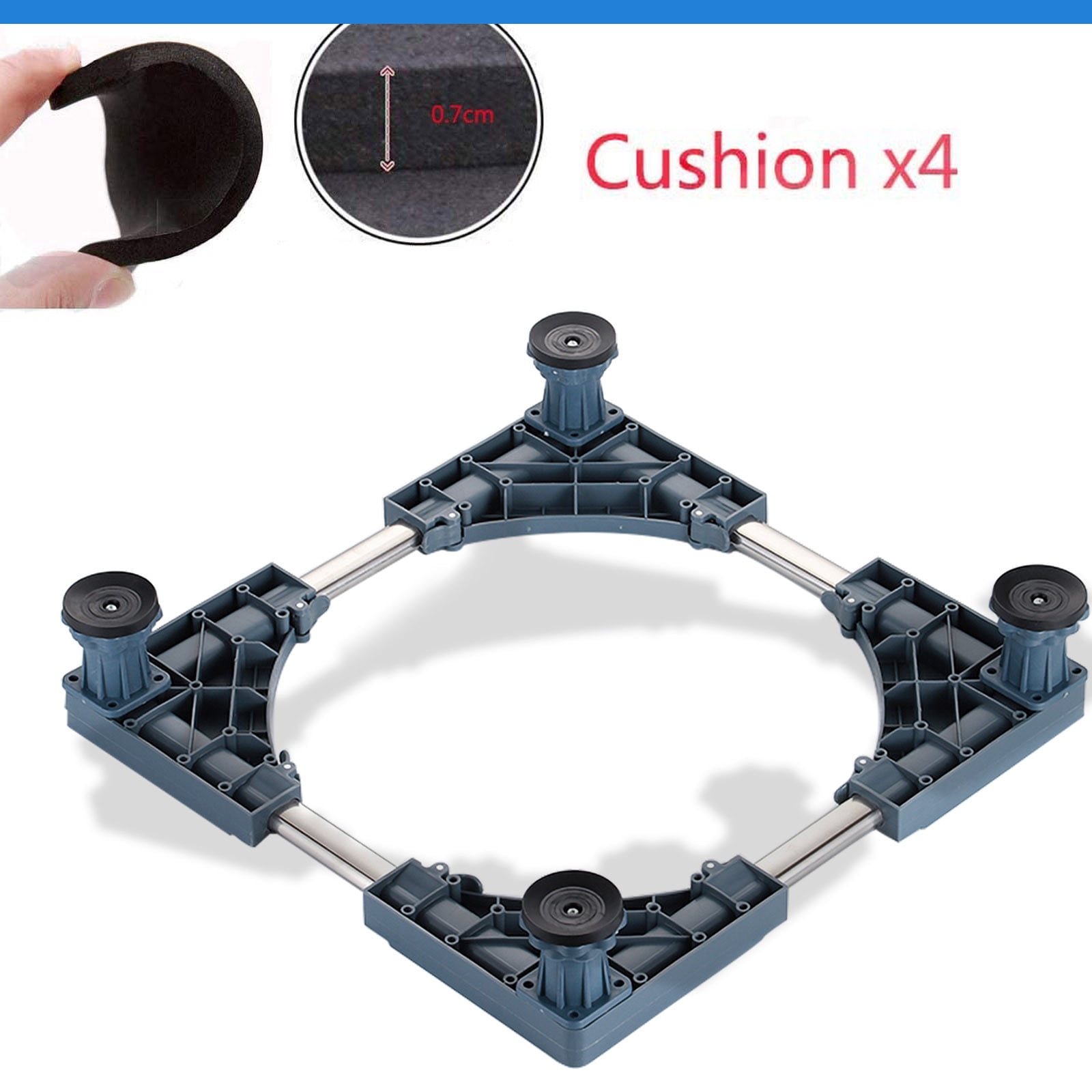 Huayishang Storage Rack, Kitchen Essentials Clearance Sale Washing Machine Base Stainless Steel Refrigerator Adjustable Washing Machine Dryer Base Washing Machine Bracket Refrigerator