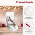 thumbnail image 4 of Lsque Running White Horses Pattern 18 Inch Christmas Stockings, Festive Holiday Stocking for Christmas Decorations Holiday Decor, 4 of 8