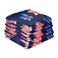 thumbnail image 4 of Lotus Flowers and Blue Butterflies Kitchen Towels Set of 4 Tea Towels for Kitchen Decorative Waffle Dishcloths 28x18in, 4 of 7