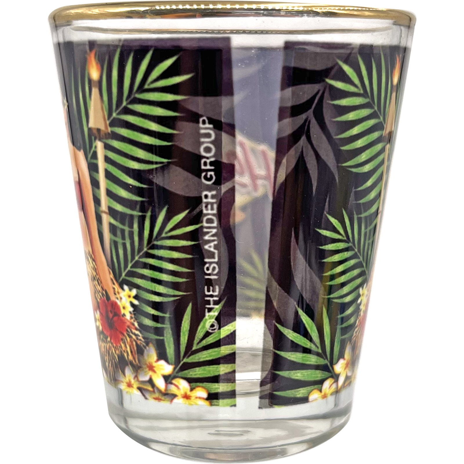 The Islander Group Pin Up Girl Black Palm Shot Glass