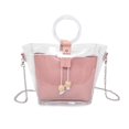 thumbnail image 1 of Bolso bandolera de playa, elegante, transparente, resistente al agua, color rosa, 1 of 5
