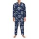 thumbnail image 3 of Balery Dragon Pijama para Hombre de Dos Piezas con Manga Larga, Conjunto de Dormir y Descanso Suave con Bolsillos-Large, 3 of 7