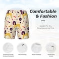 thumbnail image 5 of Lsque Mens Swim Trunks Cartoon Poodle Dog Pattern - Bathing Suit Compression Liner - Beach Swim Shorts Swimwear - (S-3XL) - Stretch Quick Dry -X-Large, 5 of 9