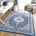 thumbnail image 2 of Cesar CEG-2317 6'7" x 9' Rug in Navy/Tan/Blue/Gray, 2 of 7