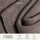 thumbnail image 3 of Manta Cafe 100% Algodón - Cobija Confortable y Elegante - 120x180 cm - Frazada Versátil Para las 4 Estaciones - Decoracion Hogar, 3 of 6