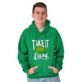 thumbnail image 3 of Take it Easy Turtle Lazy Day Do Less Hoodie Sweatshirt Women Men Brisco Brands S, 3 of 6