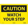 thumbnail image 3 of Global Industrial Caution Watch Your Step Sign, 10x14, Aluminum, 3 of 3
