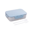thumbnail image 1 of Leak-Proof Lunch Box for Adults & Kids - 3 Compartment Microwaveable Bento Box with Utensils, 1 of 2
