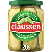 Claussen Kosher Dill Pickle Sandwich Slices, 20 fl. oz. Jar