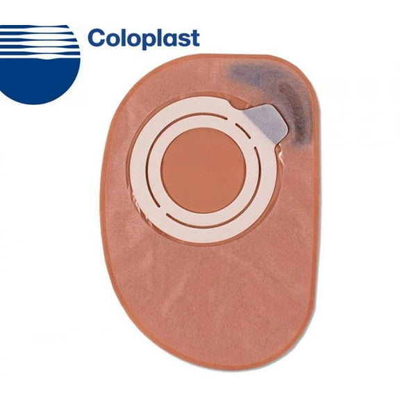 Assura Colostomy Pouch, Two-Piece System, 8-1/2 Inch Length, Maxi, 1-3/4 Inch Flange, Opaque, Closed End, Red Code, 30 Count