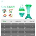 thumbnail image 2 of 3Pcs Mermaid Tails compatible Swimming compatible Girls Swimsuit Princess Bikini Costume Bathing Suits Set compatible Kids Gift_Gift Of G, 2 of 5