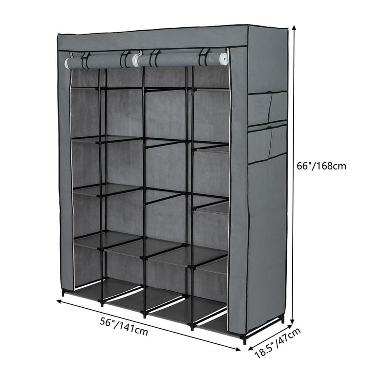 Ktaxon Portable Closet Organizer, Non-Woven Fabric, 14 Shelves