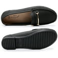 thumbnail image 6 of Apakowa Womens Loafers Rubber Sole Slip On Walking Flats Casual Moccasin Boat Shoes (Color : black, Size : 8), 6 of 7