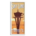 thumbnail image 3 of Stupell Industries Sky Line Seattle Coffee Company Cappuccino Saucer Tower, 13 x 30, Design by Daphne Polselli, 3 of 5