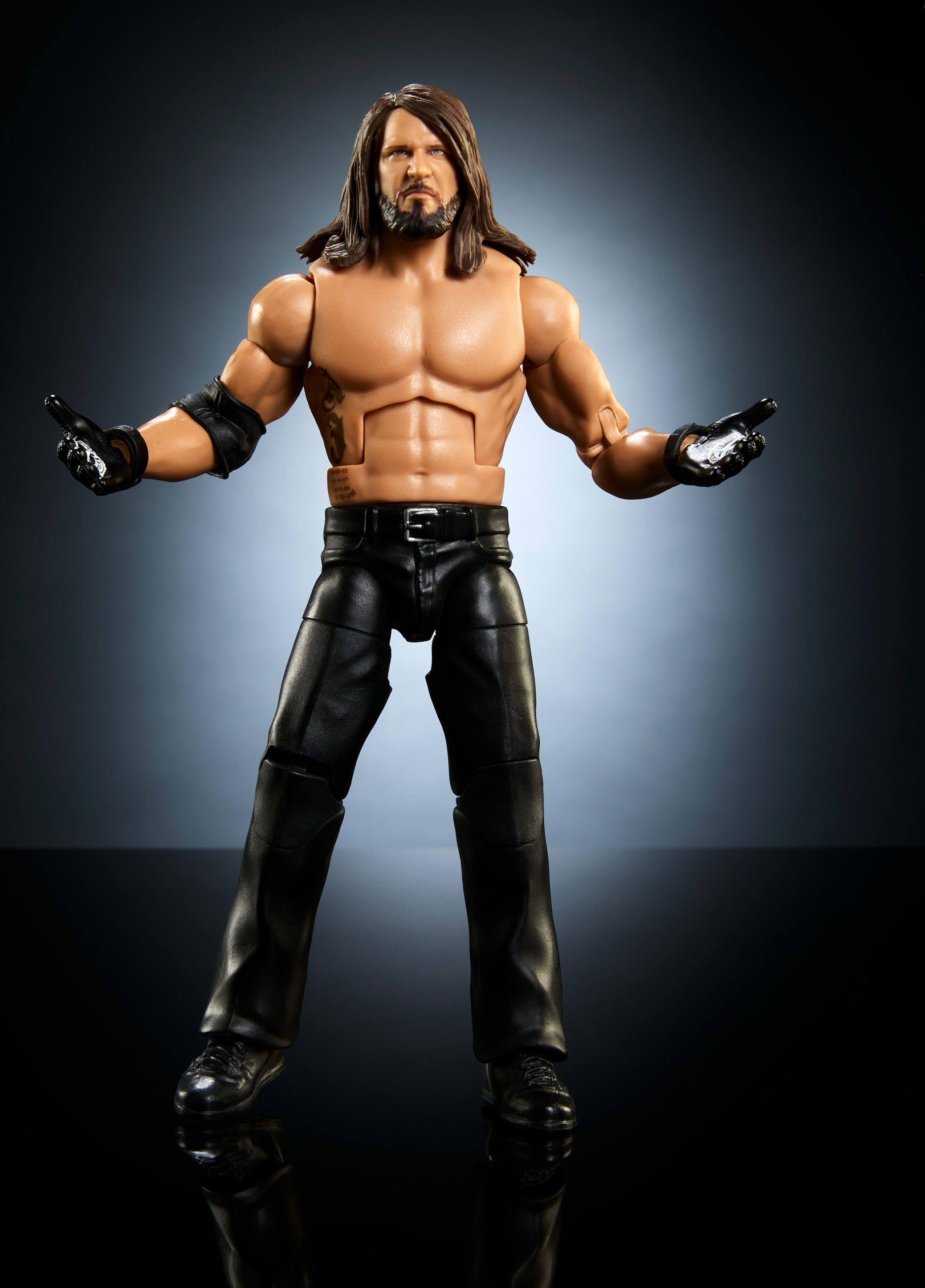 WWE Elite AJ Styles Action Figure, Series #116 6-inch Collectible with Articulation & Accessories