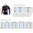 thumbnail image 4 of Camisas de compresión de manga larga para hombre, cuello redondo, estampado raglán, elástico, secado Abanopi Camisetas deportivas, 4 of 7
