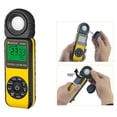 thumbnail image 4 of Luxómetro digital, medidor de brillo/claridad, medidor de temperatura ambiente con rango de hasta 400 000 lux, luxómetro 1-40000FC, 1 unidad TUNC Sencillez, 4 of 4