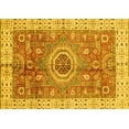 thumbnail image 1 of Ahgly Company Indoor Rectangle Abstract Yellow Modern Area Rugs, 4' x 6', 1 of 4