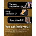 thumbnail image 2 of AIR-® Cute Cat Litter Mat (30‘‘x20'‘), Large/L, for Kitty Litter & Cute Cat Litter Box (Grey Tabby, Semi-Circular), 2 of 4