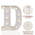 thumbnail image 2 of LED Marquee Letter Lights Sign, Light Up Alphabet Letter for Home Party Wedding Decoration D, 2 of 5