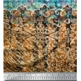 thumbnail image 3 of Soimoi Crepe Silk Fabric Floral & Damask Panel Print Fabric by Yard 42 Inch Wide, 3 of 3