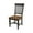 Hickory/Washed Coal, variant on Vista Solid Wood Slat Back Chair - Set of 2 Chairs in Hickory/Washed Coal