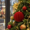 thumbnail image 2 of Large 6 Inch Christmas Ornaments Balls, Diamond Patterned Metallic Thread Christmas Balls, Christmas Tree Decorations for Holiday Parties, 2 of 9