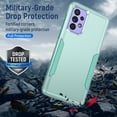thumbnail image 6 of for Samsung Galaxy A53 5G Case, Dual Layers Shell Hard PC + Soft TPU Back Shell Heavy Duty Military Drop Protection Rugged Shockproof Hybrid Case for Samsung Galaxy A53 5G, Green, 6 of 6