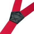thumbnail image 4 of KAMBERFT Red Suspenders for Men, 1.5 inch Wide Adjustable Elastic Y-Back Braces with 3 Snap Loops, 4 of 5
