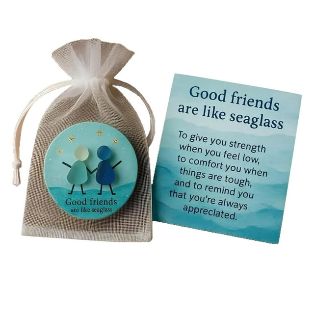 Heart Shaped Sea Glass Friendship Timeless Friendship Heart Keepsake Friendship Heart Ornament For Hanging Sea Glass Art For Christmas Ornament Exchange Christmas Decorations Bundle Christmas Three
