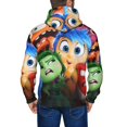 thumbnail image 6 of Saiise inside out 2 Mens Zip Up Hoodie Long Sleeve Full-zip Hooded Sweatshirt Pullover With Kangaroo Pocket S-3XL, 6 of 6
