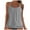 Grey, variant on Womens Modest Tankini Swim Top Ruched Tummy Control Swimsuits Tops Only Drawstring Long Bathing Suit Top(Army Green, 3XL)