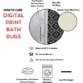 thumbnail image 4 of VHD 2 Pieces Floral Non-Slip Digital Print Bathroom Rug & 2 Pieces Plush Ultra-Soft Bath Mats - Machine-Washable Water Repellent Mat Set for Bathroom Floor (20'x 24' & 24'x 40') (Galvin - Pink), 4 of 9