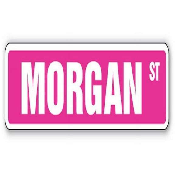 MORGAN Street Sign Childrens Name Room Sign | Indoor/Outdoor |  24" Wide