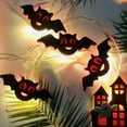 thumbnail image 1 of Light String Multi-purpose Decorative Eye-catching Reusable Energy-saving Festive Decoration Waterproof Halloween LED Bat Castle Fairy Lamp Small Nightlight for Party Black Size A, 1 of 13