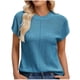 thumbnail image 2 of Fiudx Ofertas de La Semana Suéter Informal de Manga Corta con Hombros Descubiertos y Manga Corta con Cuello Redondo a La Moda para Mujer, 2 of 7
