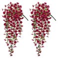 thumbnail image 1 of Flor de vid violeta artificial, planta violeta colgante falsa para primavera, verano, interior, exterior, pared, hogar, jardín, patio, boda, fiesta, decoración, 1 of 8