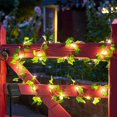 thumbnail image 1 of Mulanimo LED String Light Artificial Maple Leaves Vine Outdoor Garden Decorative Light Hanging Fairy Light, 1 of 11